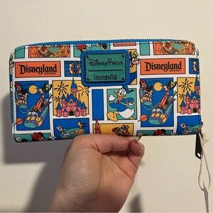 BNWT - Disneyland Resort Loungefly multi character print wallet